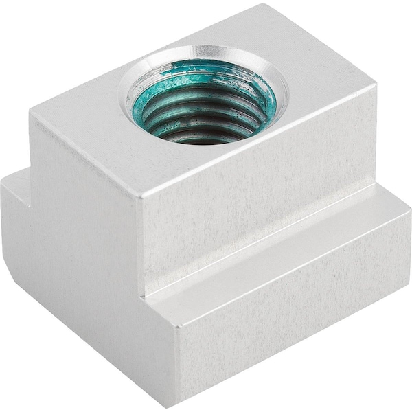 Nut DIN508, D=M16, Nb=22, Aluminum Silver